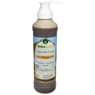 240ml Flüssigseife Black Soap - Honig