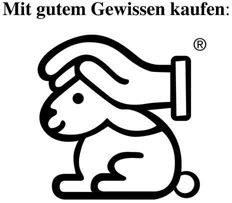 Logo hoppelnder Hase mit schützender Hand